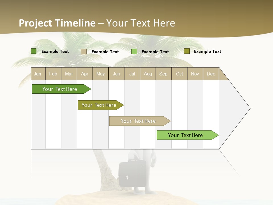 Cute Ocean Sun PowerPoint Template