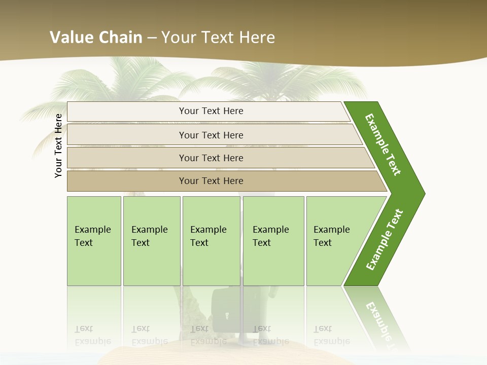 Cute Ocean Sun PowerPoint Template