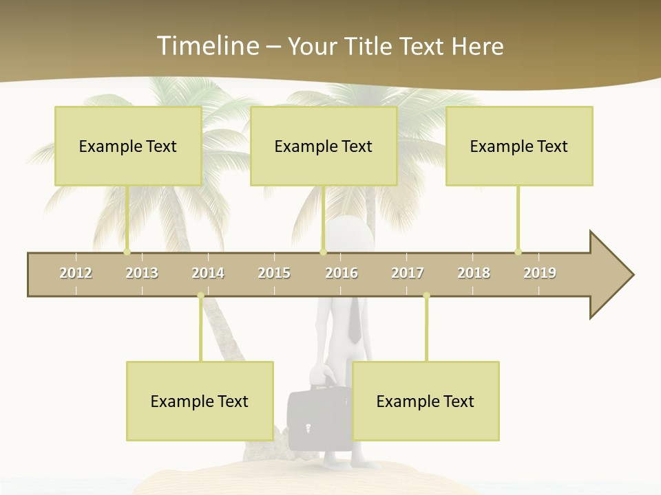 Cute Ocean Sun PowerPoint Template