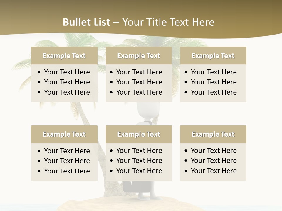 Cute Ocean Sun PowerPoint Template