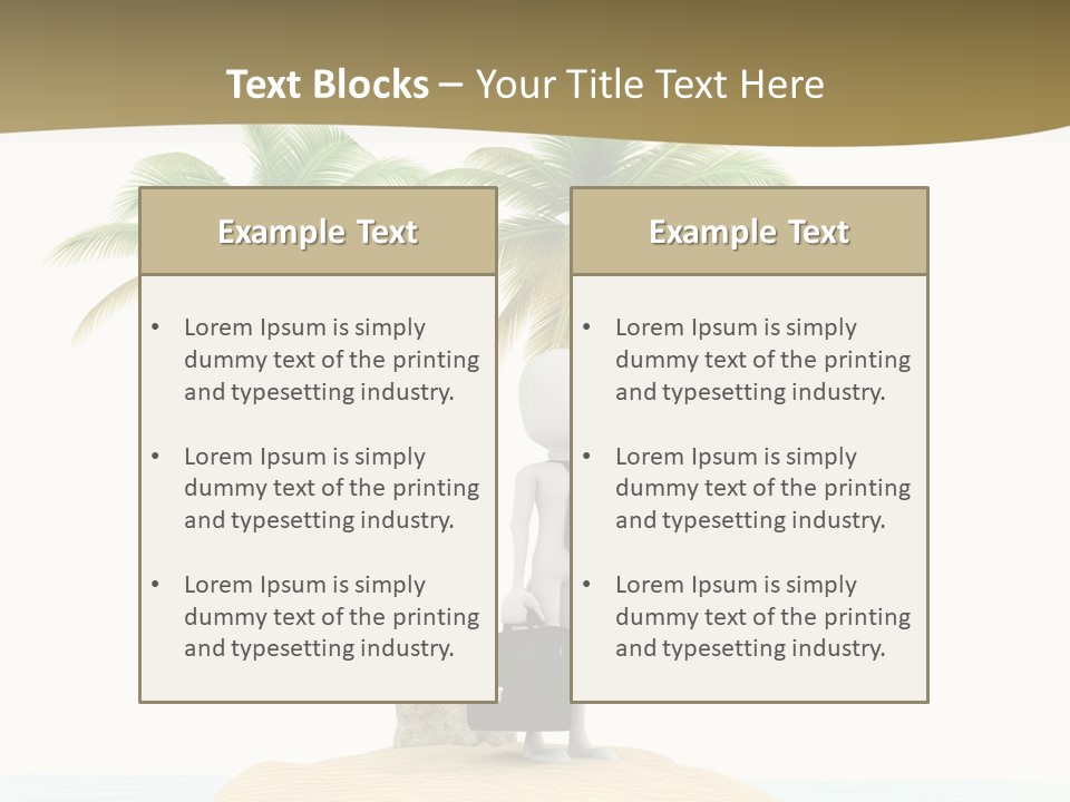 Cute Ocean Sun PowerPoint Template
