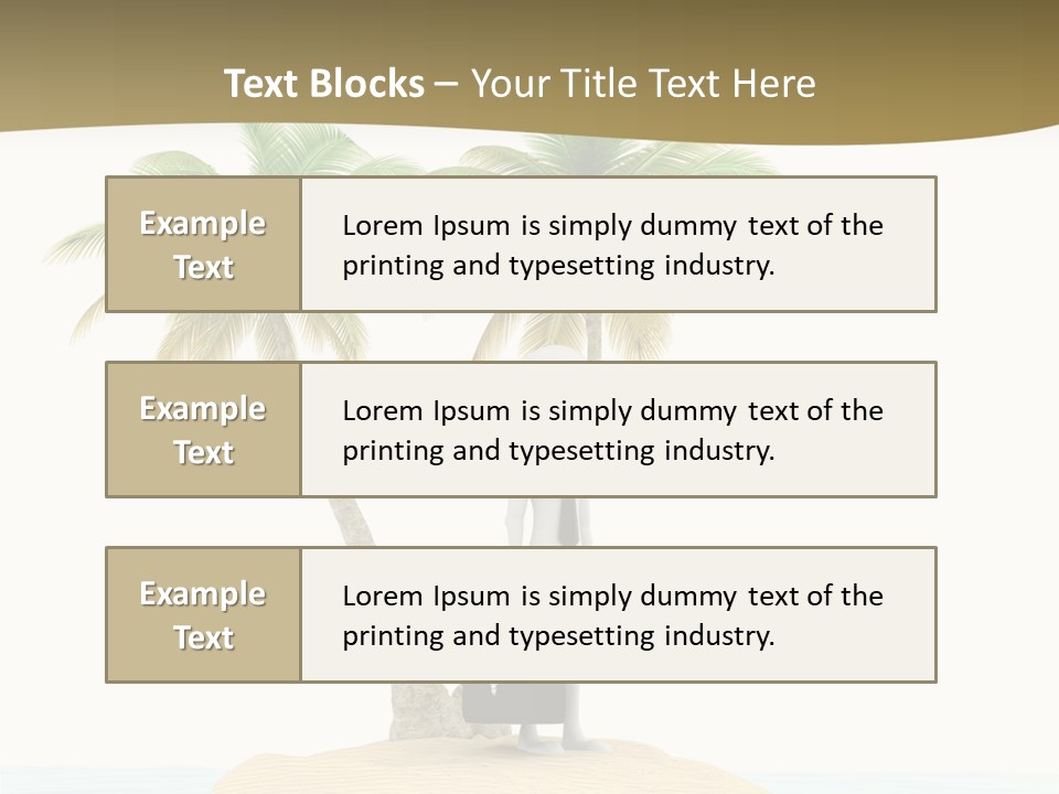 Cute Ocean Sun PowerPoint Template