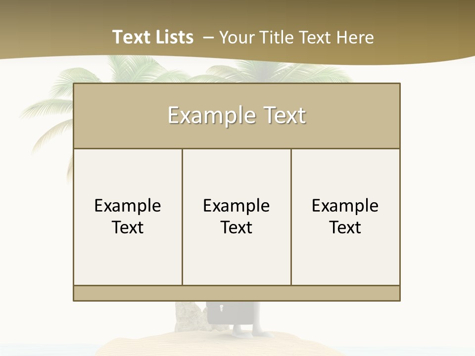 Cute Ocean Sun PowerPoint Template