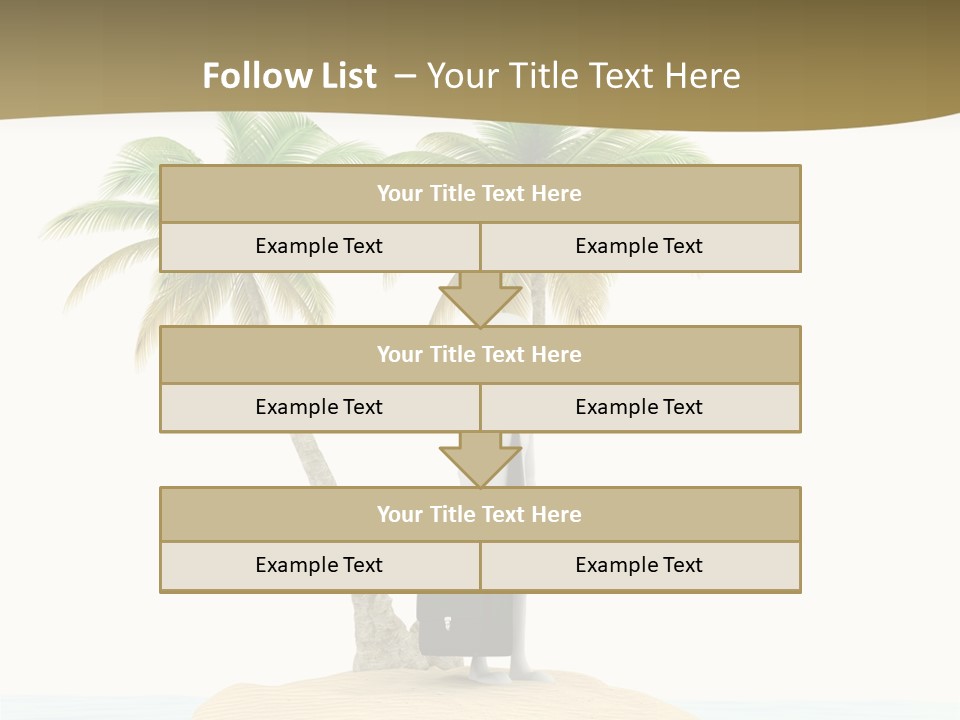 Cute Ocean Sun PowerPoint Template