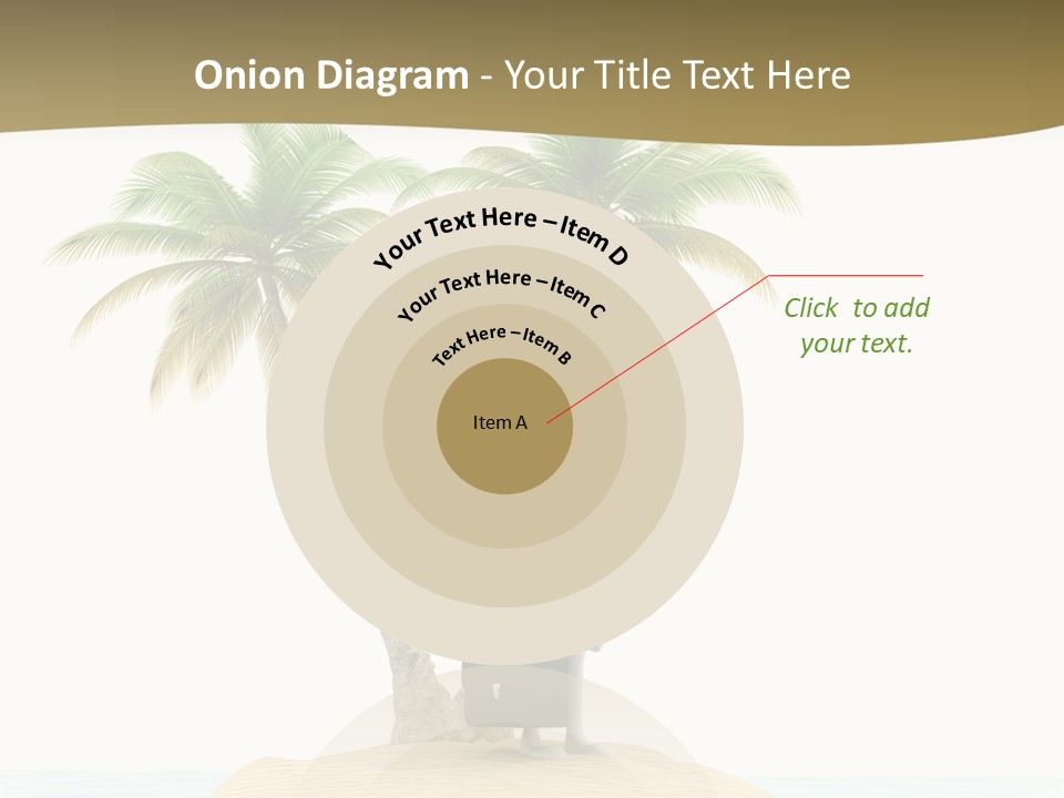 Cute Ocean Sun PowerPoint Template