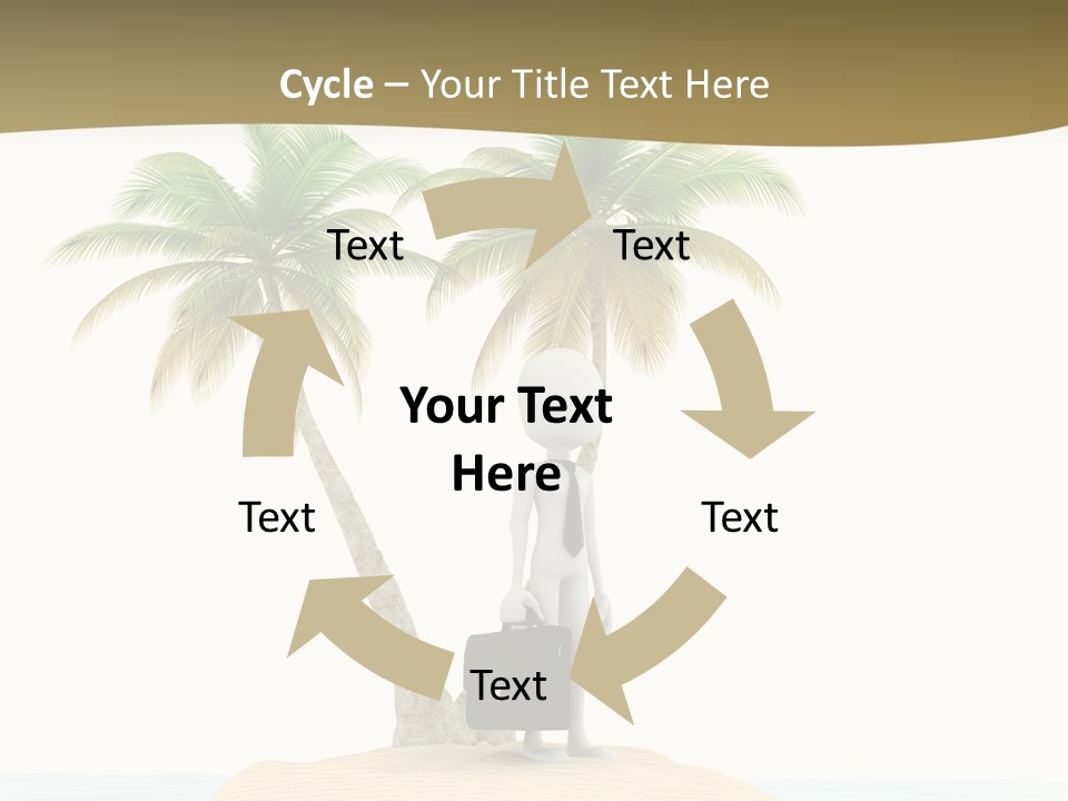 Cute Ocean Sun PowerPoint Template