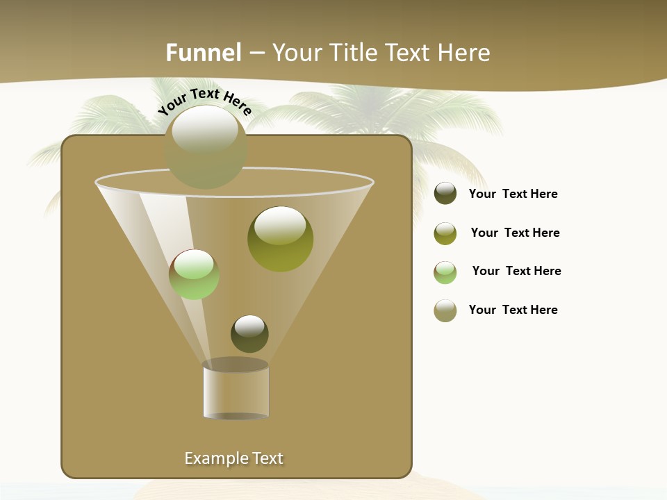 Cute Ocean Sun PowerPoint Template