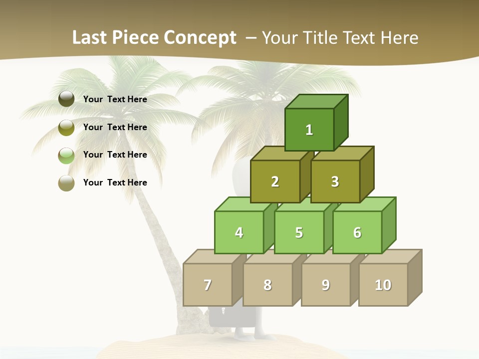 Cute Ocean Sun PowerPoint Template