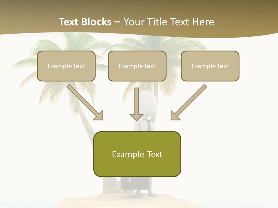 Cute Ocean Sun PowerPoint Template