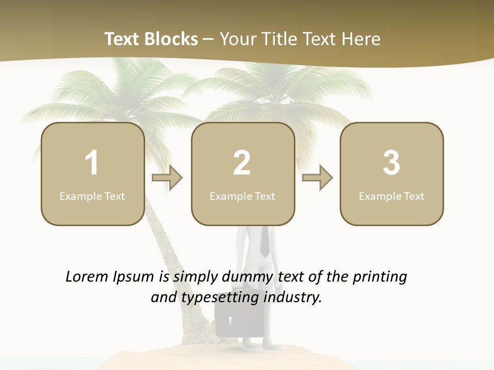 Cute Ocean Sun PowerPoint Template