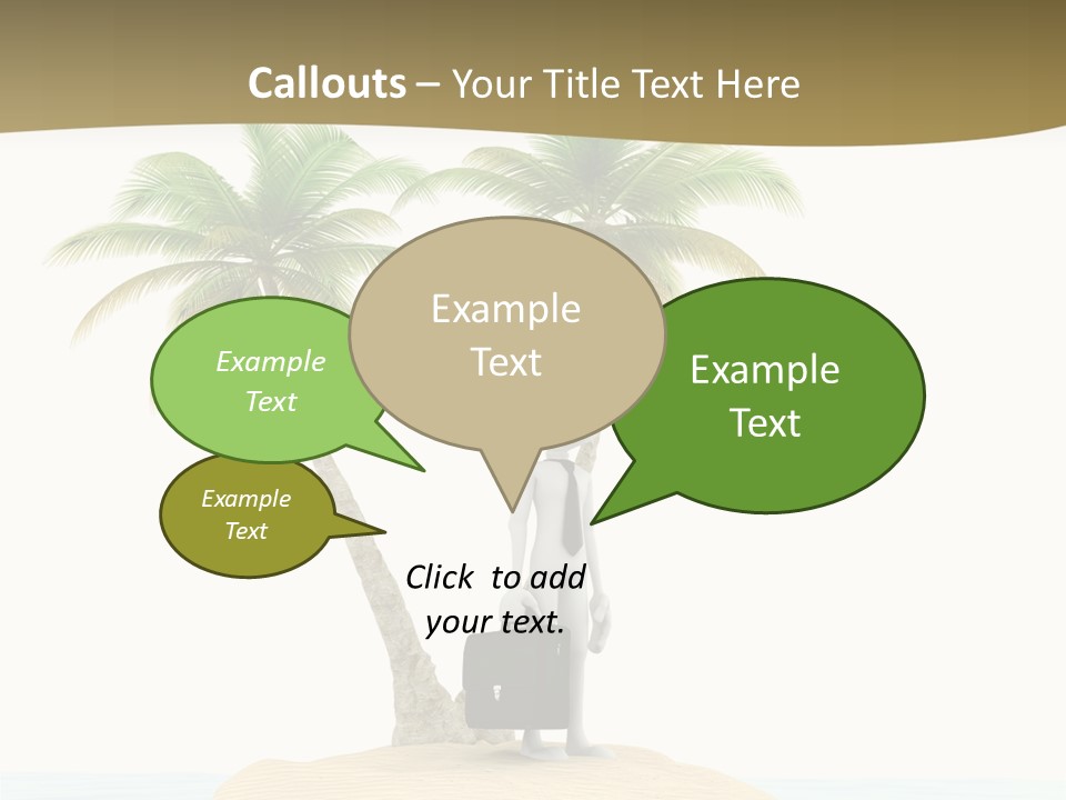 Cute Ocean Sun PowerPoint Template