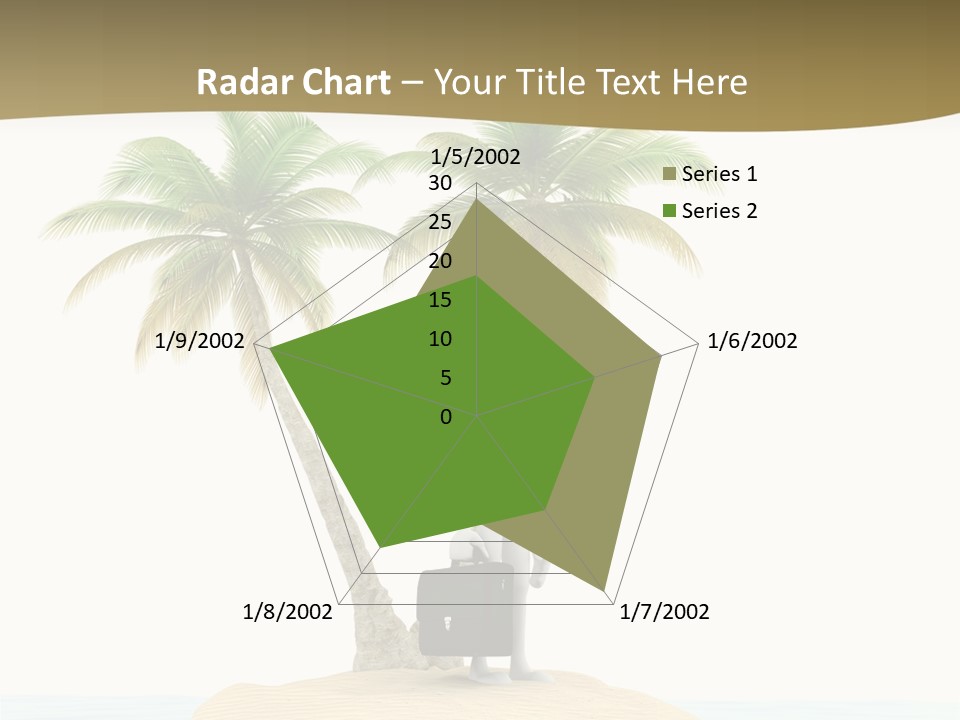Cute Ocean Sun PowerPoint Template