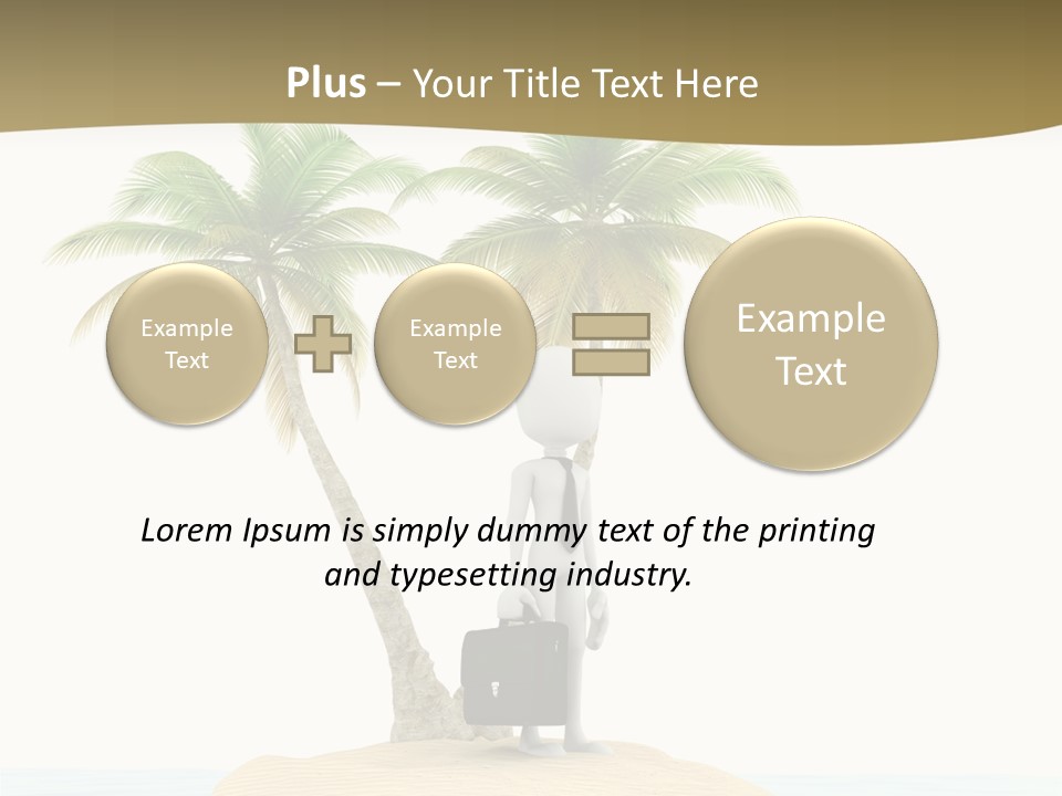 Cute Ocean Sun PowerPoint Template