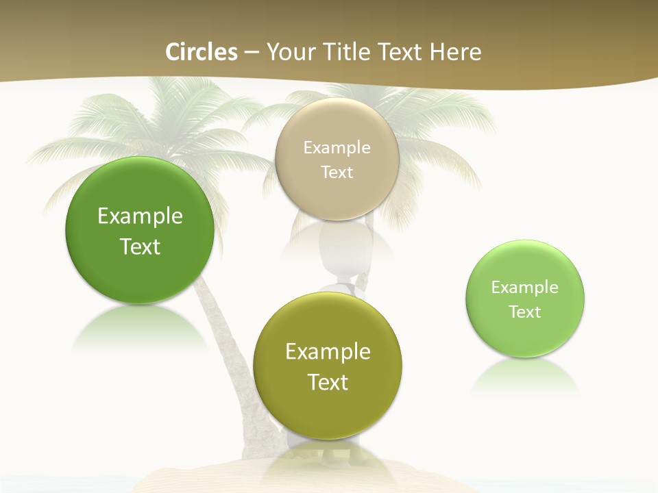 Cute Ocean Sun PowerPoint Template