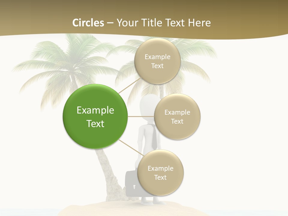 Cute Ocean Sun PowerPoint Template