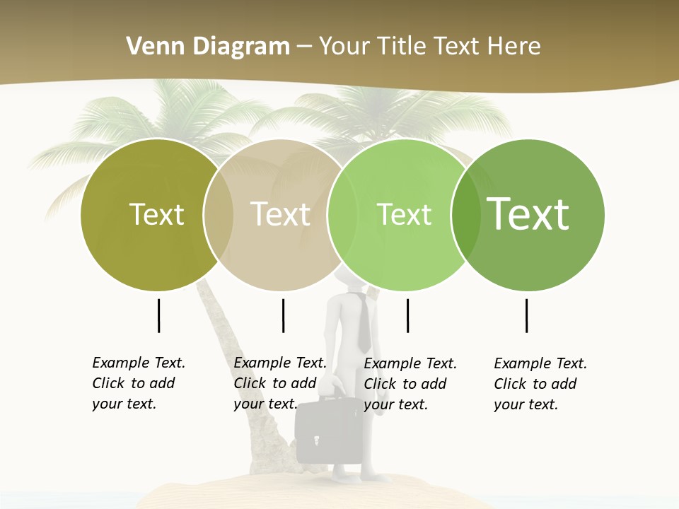 Cute Ocean Sun PowerPoint Template