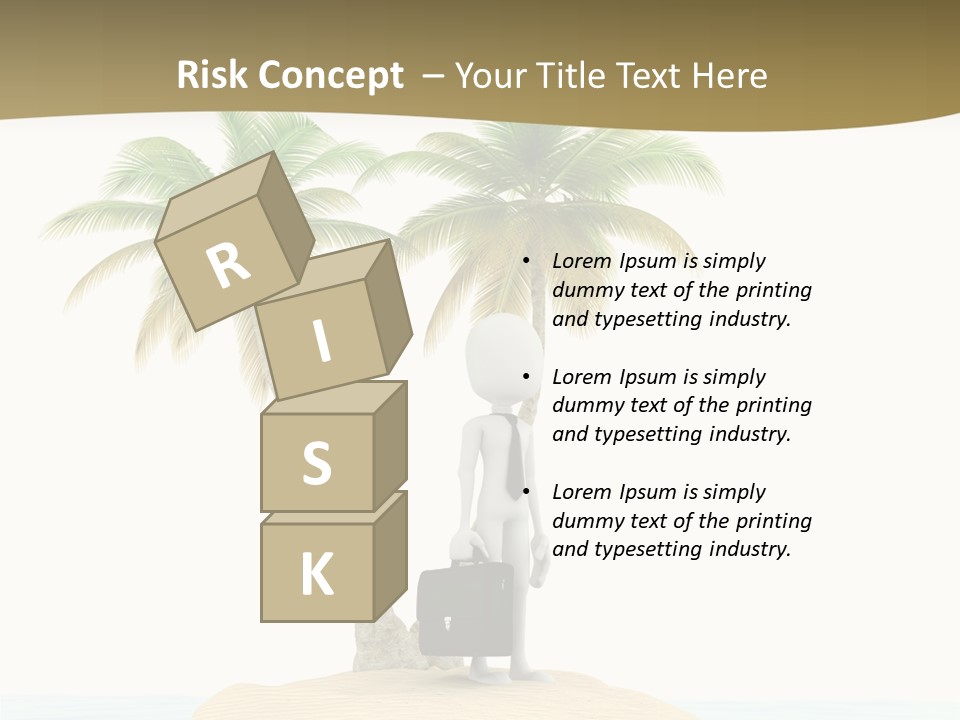 Cute Ocean Sun PowerPoint Template