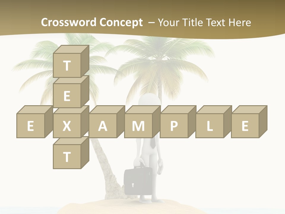 Cute Ocean Sun PowerPoint Template