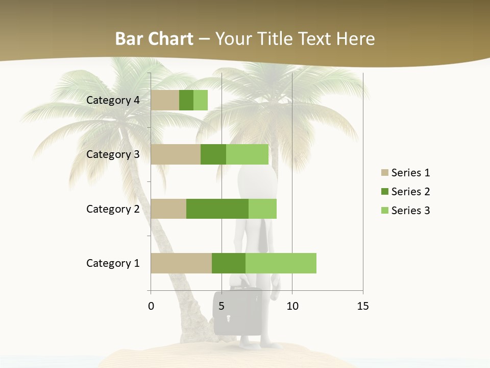 Cute Ocean Sun PowerPoint Template