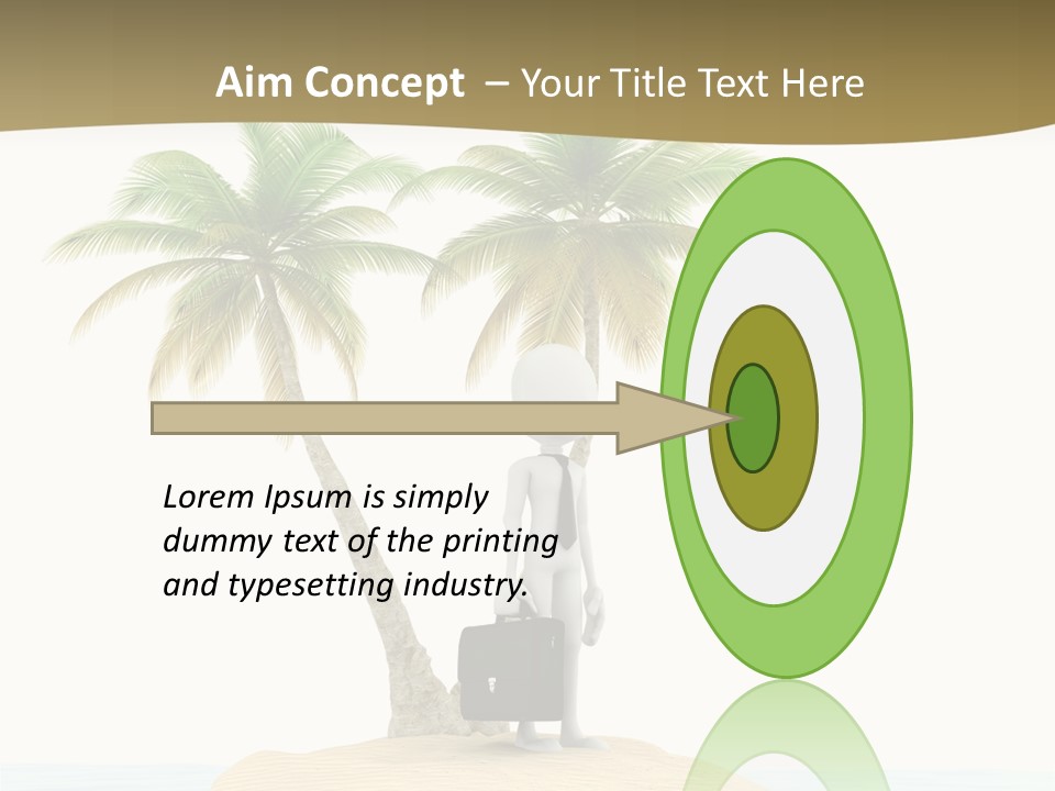 Cute Ocean Sun PowerPoint Template