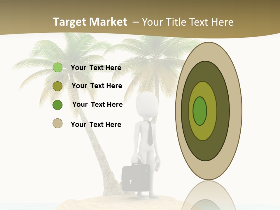 Cute Ocean Sun PowerPoint Template