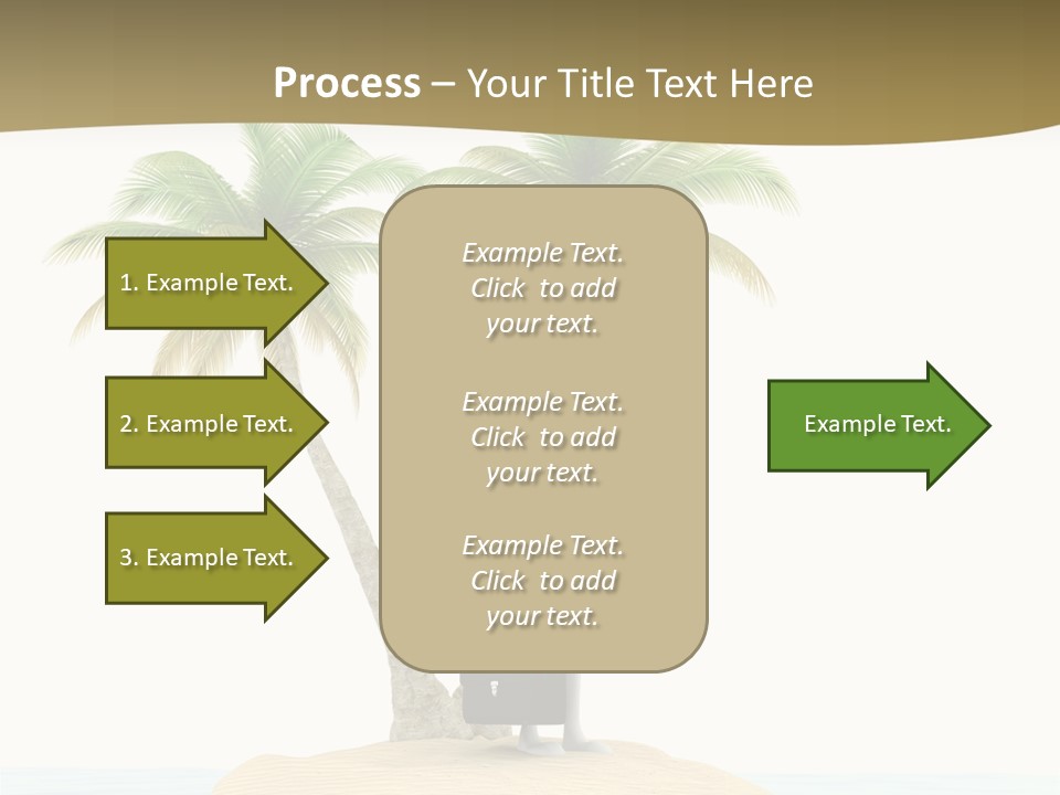 Cute Ocean Sun PowerPoint Template