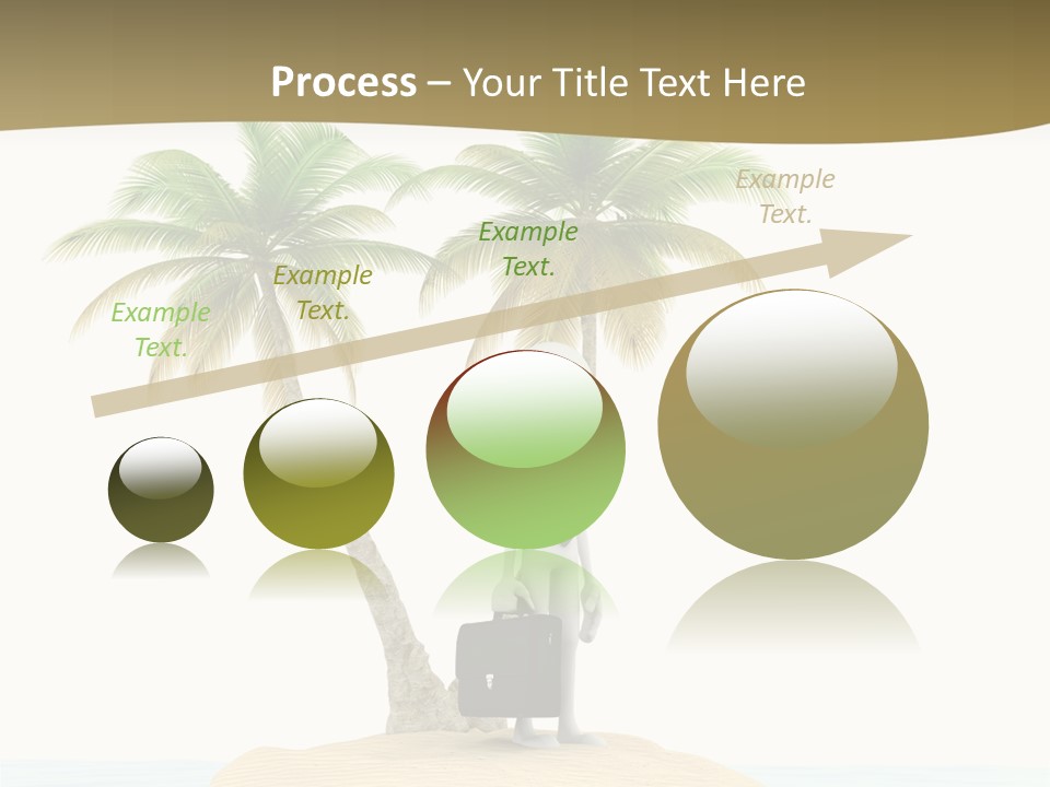 Cute Ocean Sun PowerPoint Template