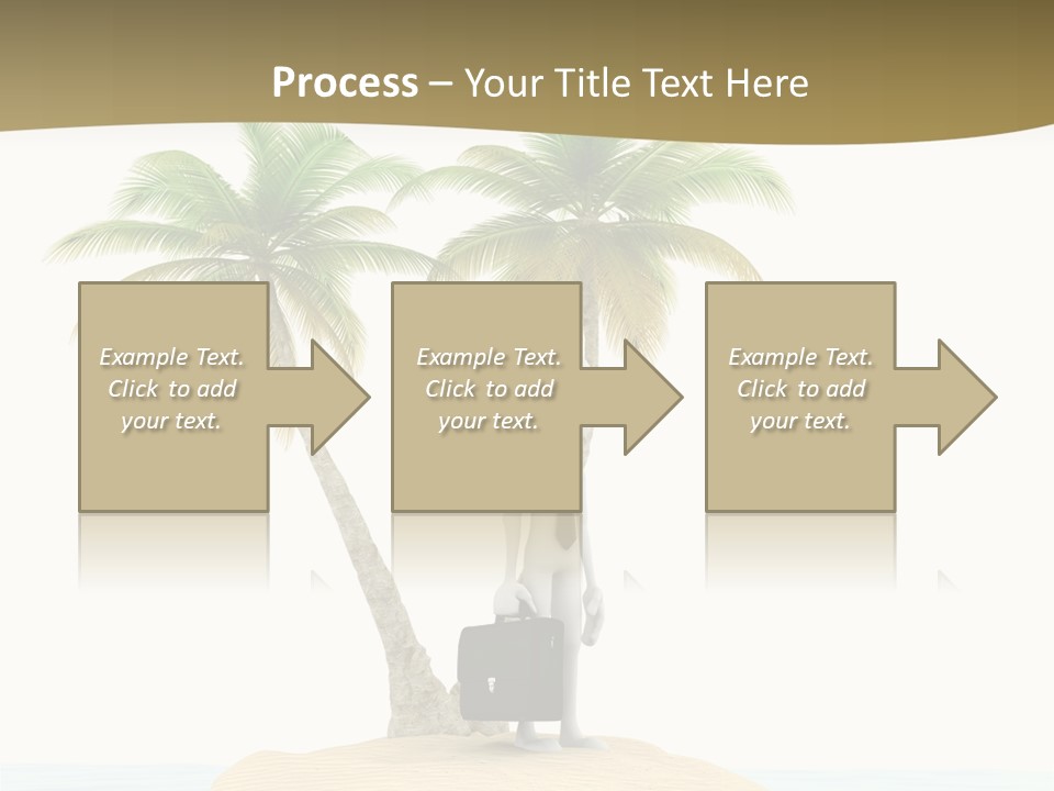 Cute Ocean Sun PowerPoint Template