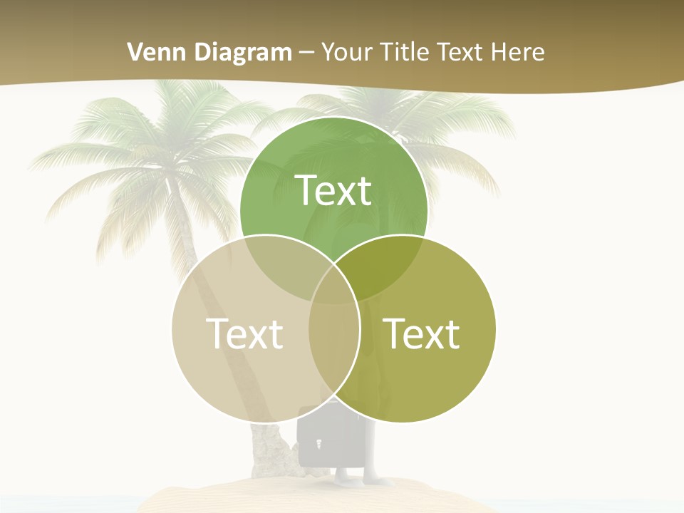 Cute Ocean Sun PowerPoint Template