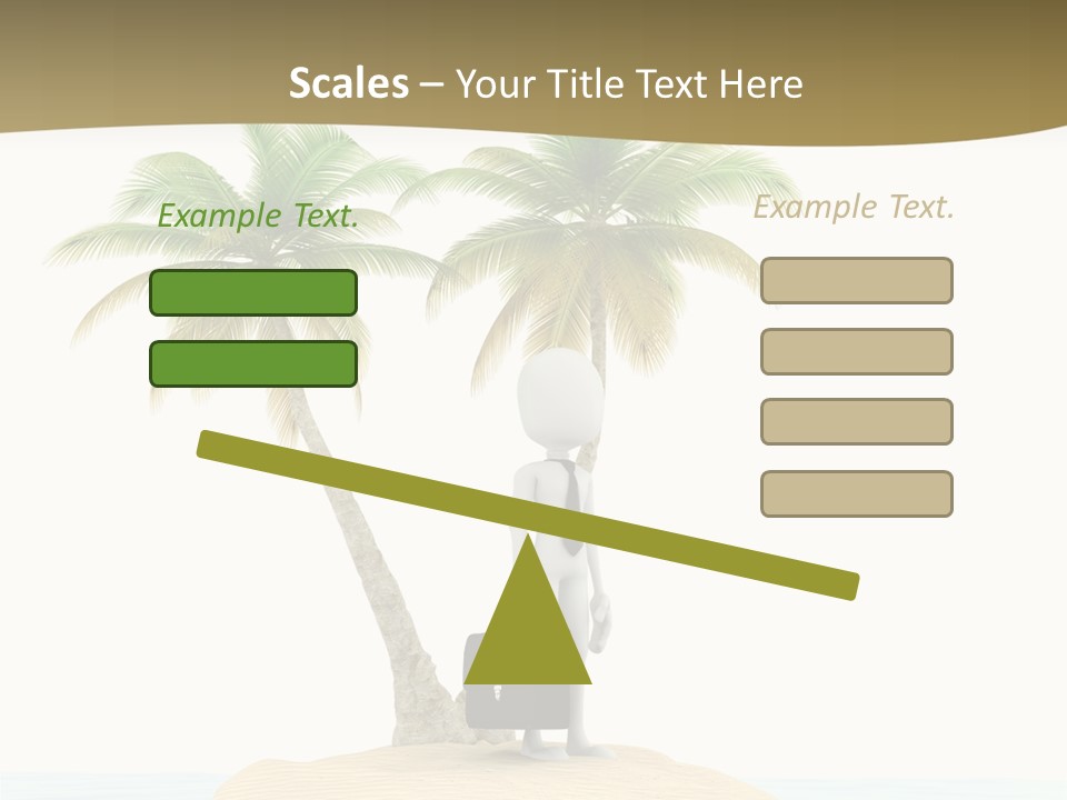 Cute Ocean Sun PowerPoint Template