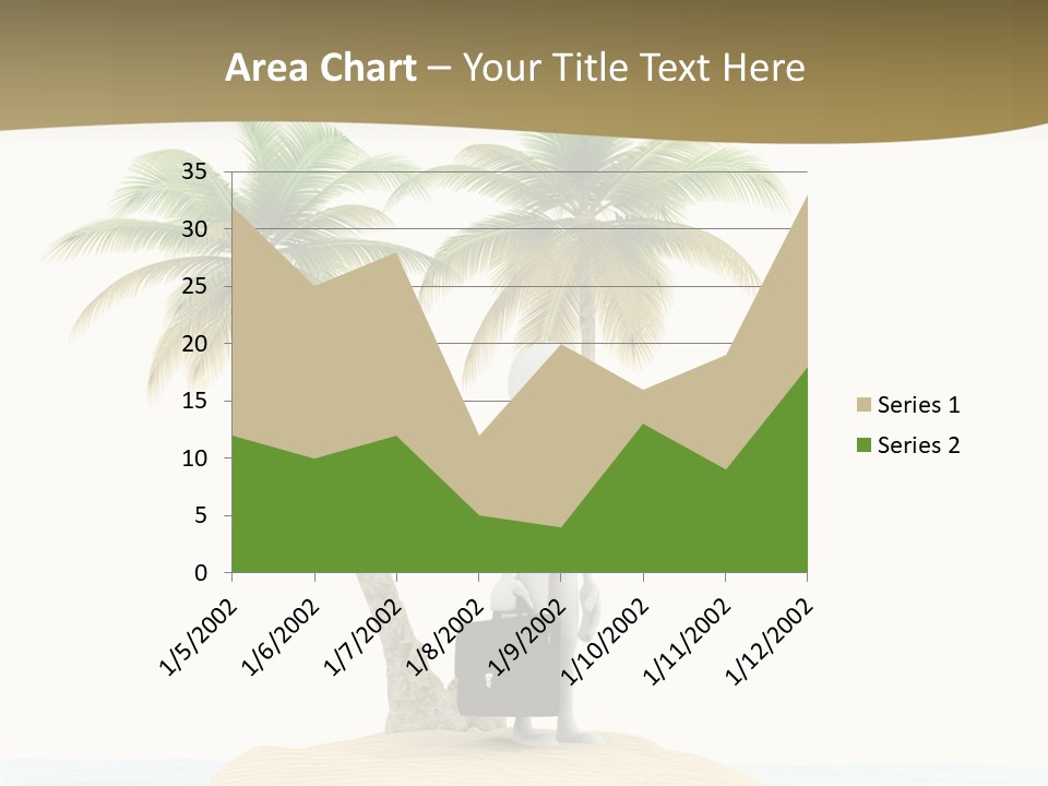 Cute Ocean Sun PowerPoint Template