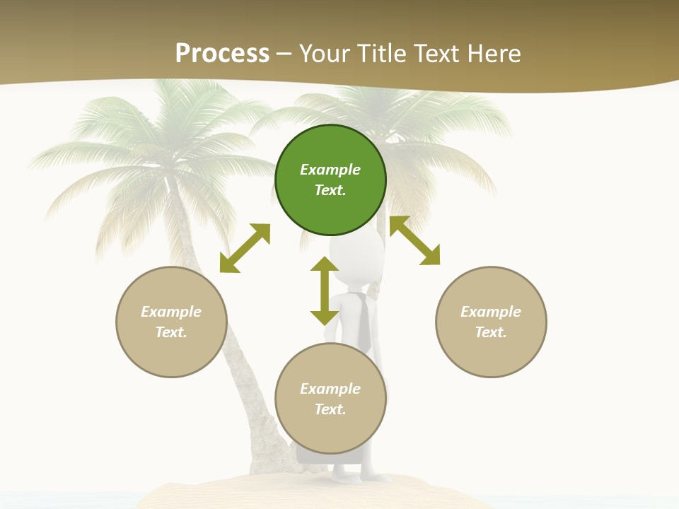 Cute Ocean Sun PowerPoint Template