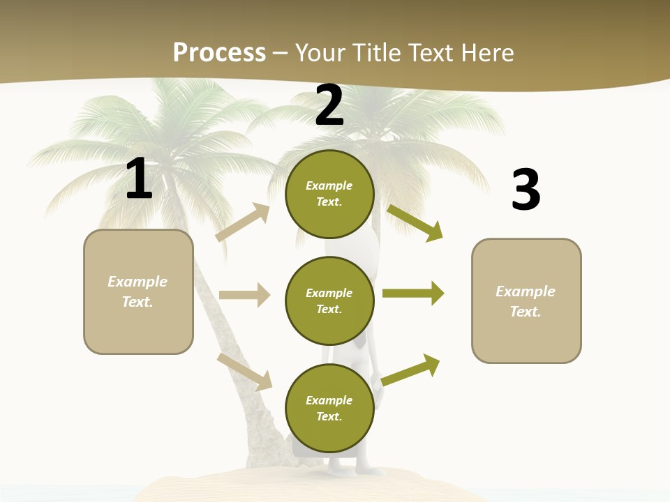 Cute Ocean Sun PowerPoint Template