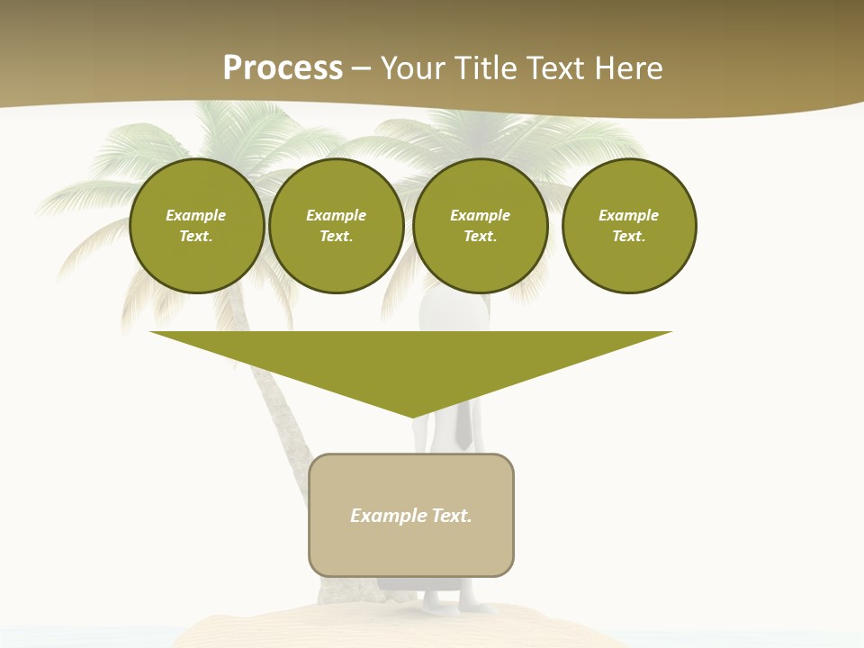 Cute Ocean Sun PowerPoint Template