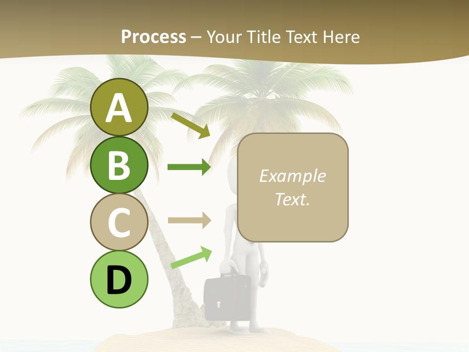 Cute Ocean Sun PowerPoint Template