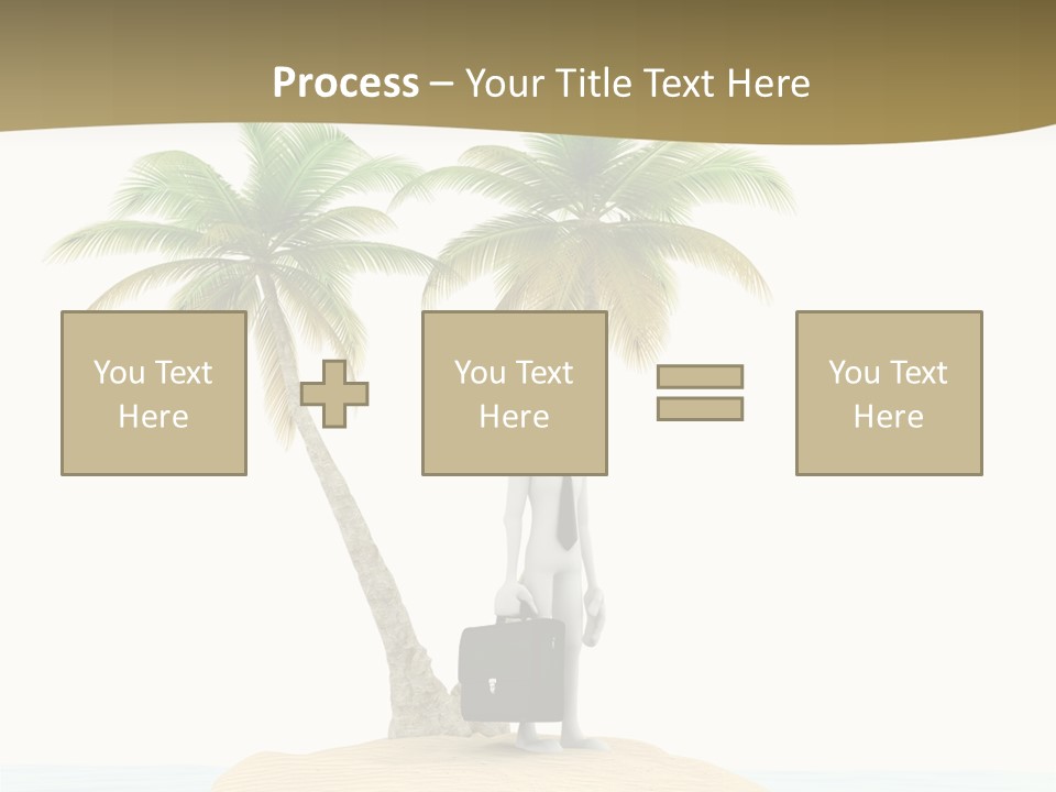 Cute Ocean Sun PowerPoint Template