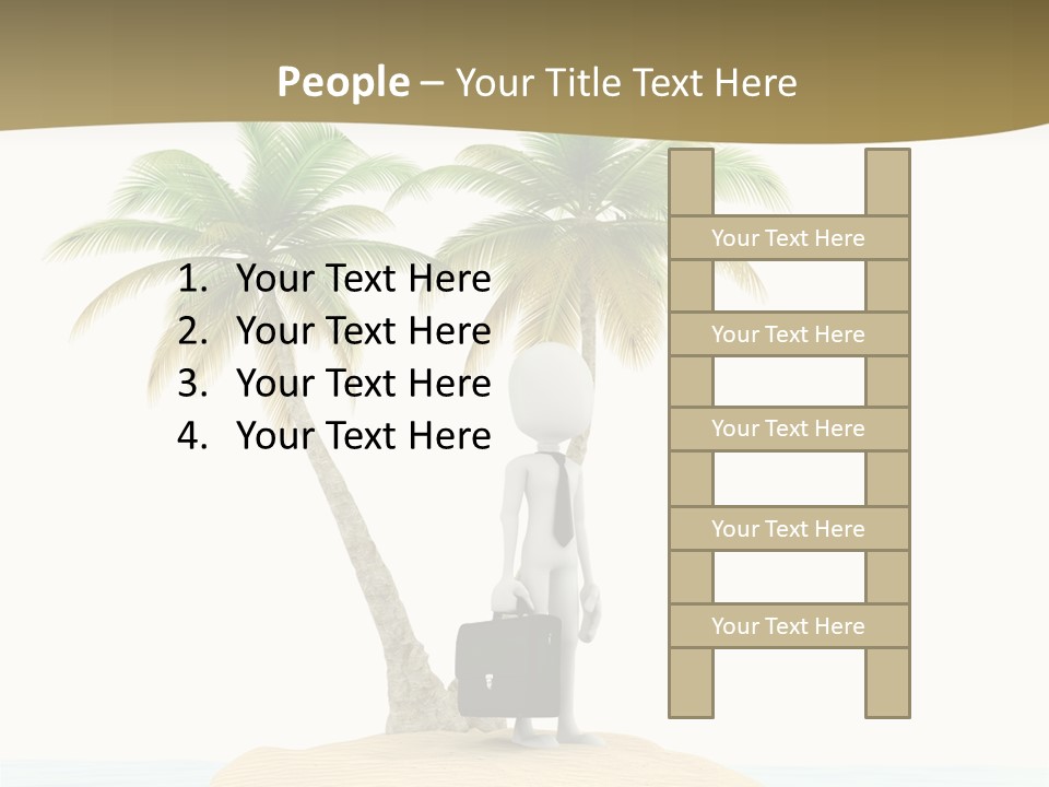 Cute Ocean Sun PowerPoint Template