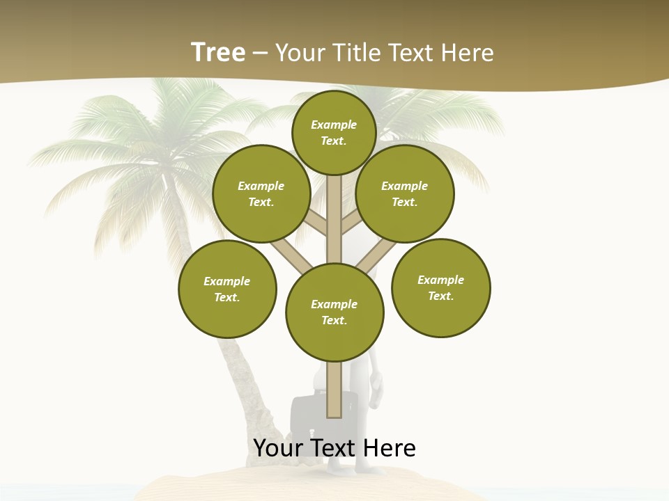 Cute Ocean Sun PowerPoint Template