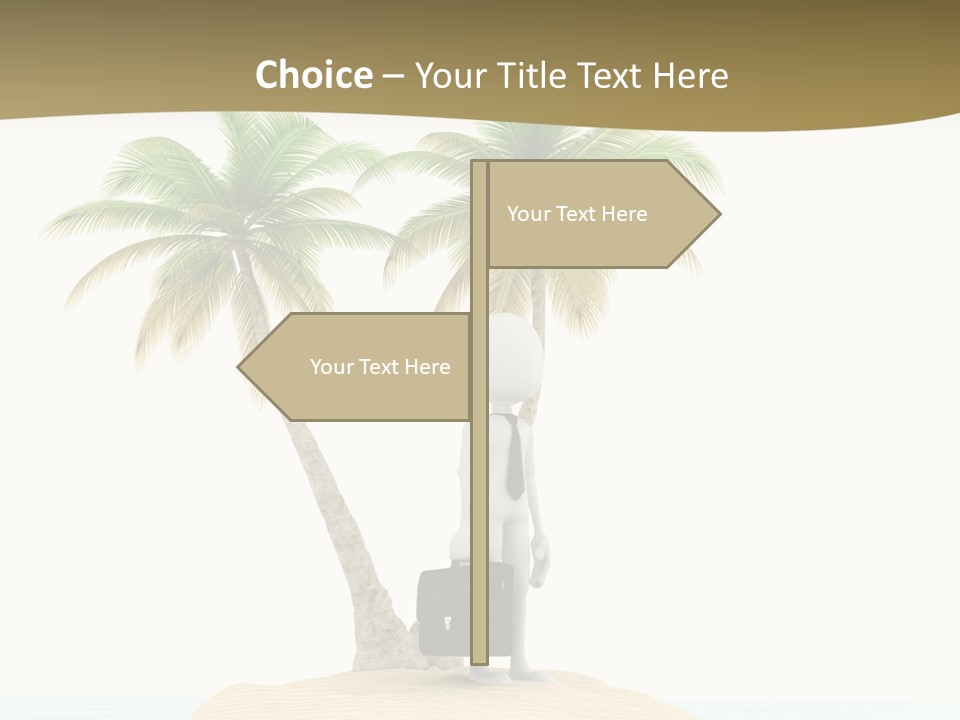 Cute Ocean Sun PowerPoint Template