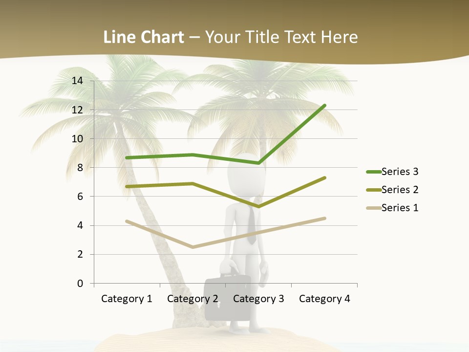 Cute Ocean Sun PowerPoint Template