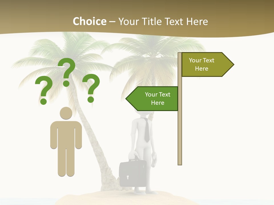 Cute Ocean Sun PowerPoint Template