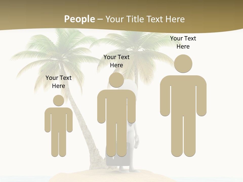 Cute Ocean Sun PowerPoint Template