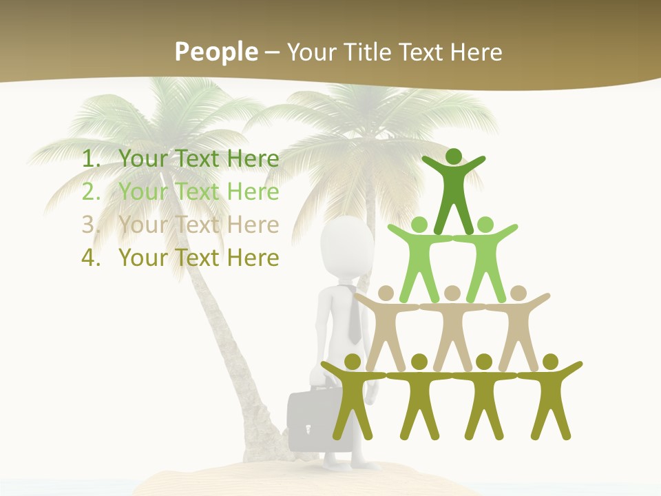 Cute Ocean Sun PowerPoint Template