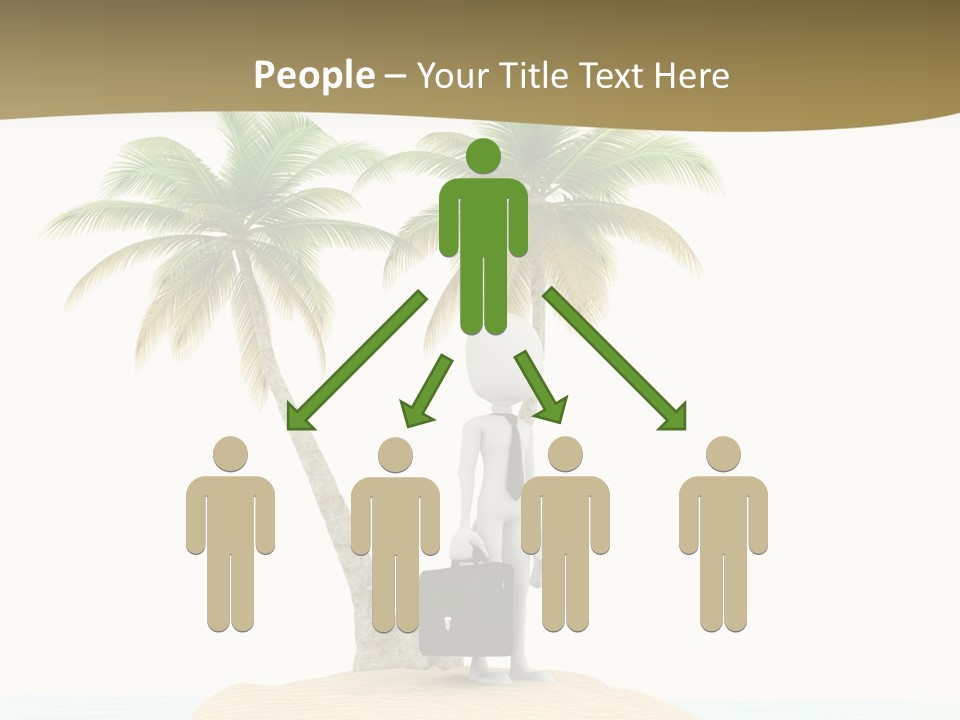 Cute Ocean Sun PowerPoint Template