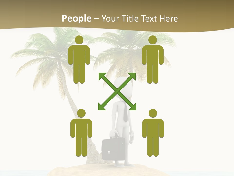 Cute Ocean Sun PowerPoint Template