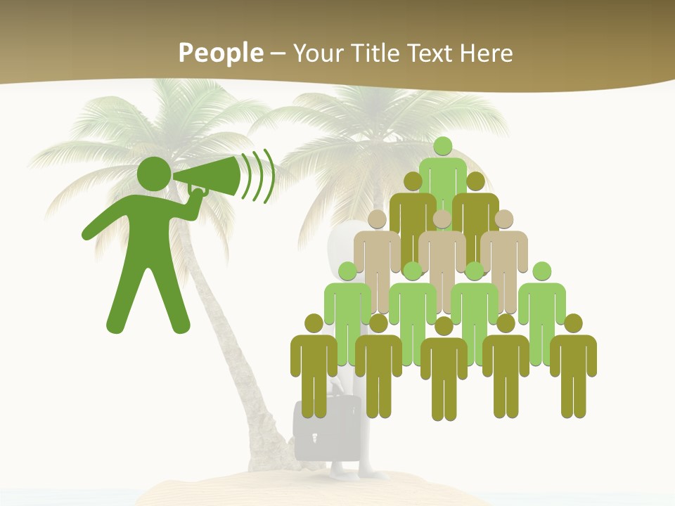 Cute Ocean Sun PowerPoint Template