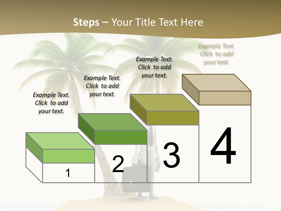 Cute Ocean Sun PowerPoint Template