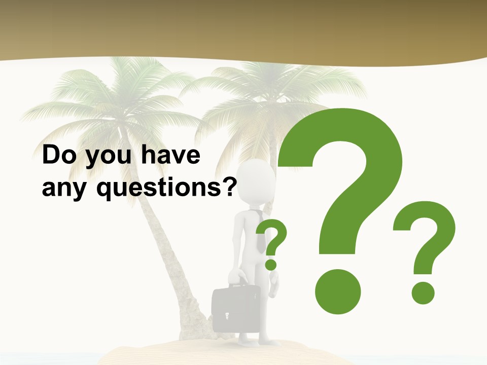 Cute Ocean Sun PowerPoint Template