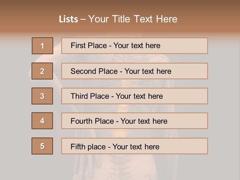 Transparent Body Spine PowerPoint Template