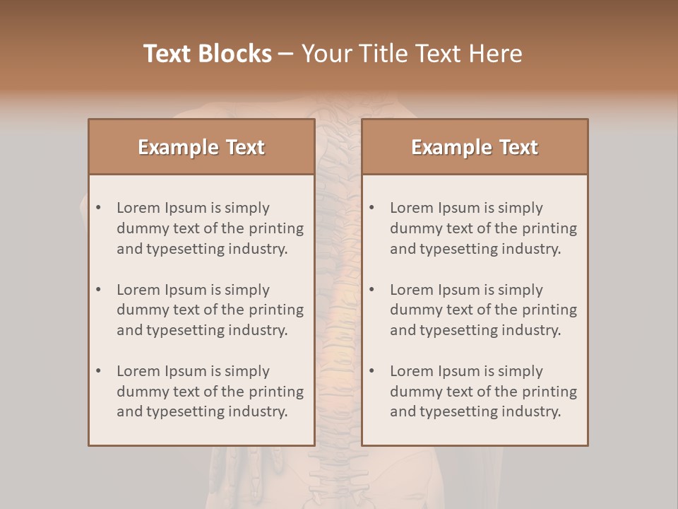 Transparent Body Spine PowerPoint Template